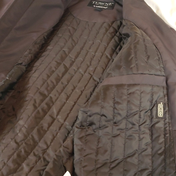 LONDON FOG TOWNE COLLECTION Men's Lightweight Quilt Lined Overcoat Size L - Picture 10 of 11